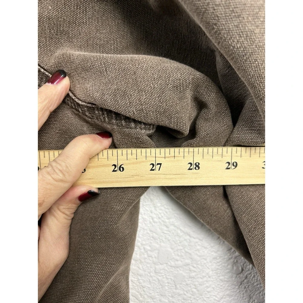 Vtg Carhartt Jacket Mens 2XL XXL Brown Duck Canvas Quilt Lined Chore Coat C26CHT - Picture 14 of 16